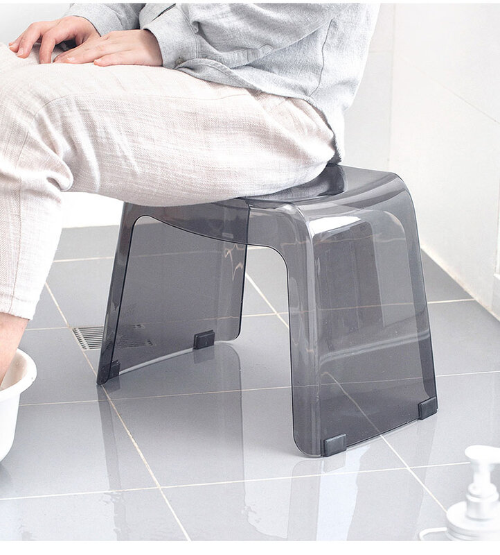 Muebles de baño taburete de plástico antideslizante para adultos, asiento de silla de baño de ducha para ancianos, diseño