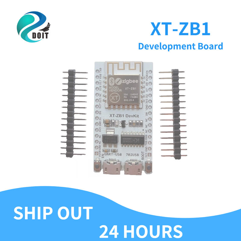 BL702 Papan Pengembangan Papan Pengembangan XT-ZB1 CH340 Dilengkapi dengan XT-ZB1 Modul Bluetooth Zigbee Two-In-One RISC5 Inti