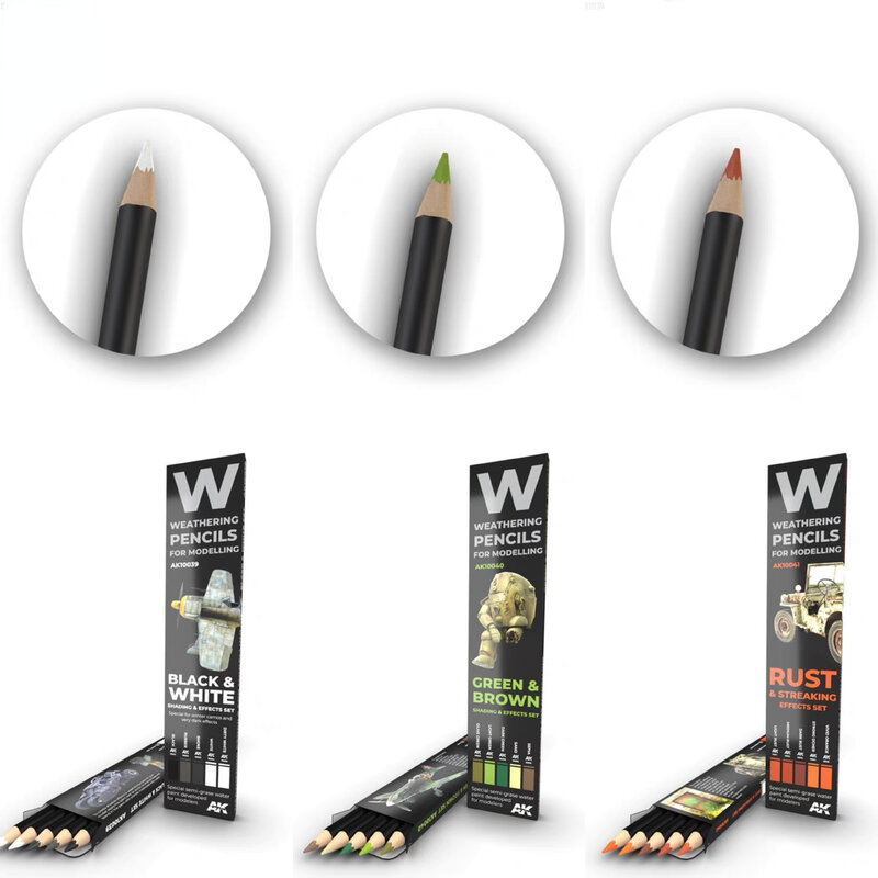 Ak Interactive Weathering Pencil for Models, link2, more colors in store