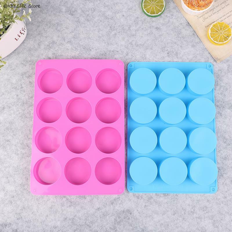 12 Holes Cake Silicone Mold Baking Pastry Chocolate Pudding Mould DIY Muffin Mousse Ice Creams Biscuit Cake Decorating Mold Tool