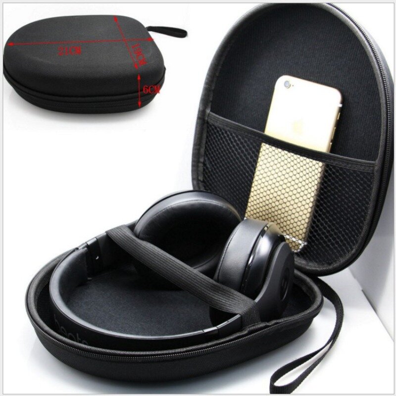 휴대용 스크래치 방지 하드 EVA 헤드폰 헤드셋 운반 케이스 파우치 가방, 대부분의 범용 무선 헤드셋 가방 보관함