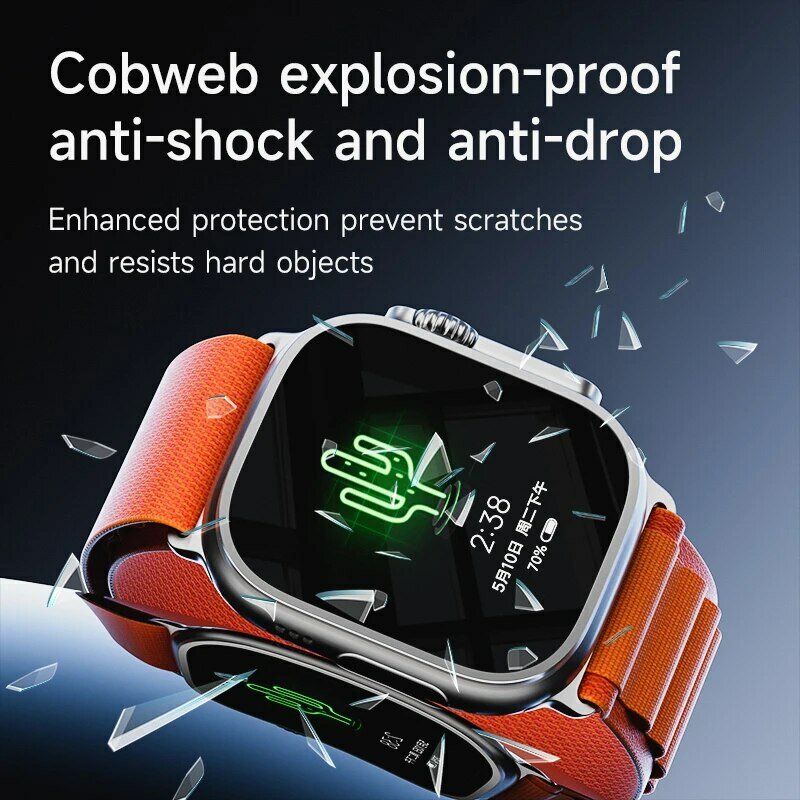 Protetor De Tela De Smartwatch De Vidro Temperado De Alta Definição 9H, Apple Watch Ultra 2, 49mm, 1Pc