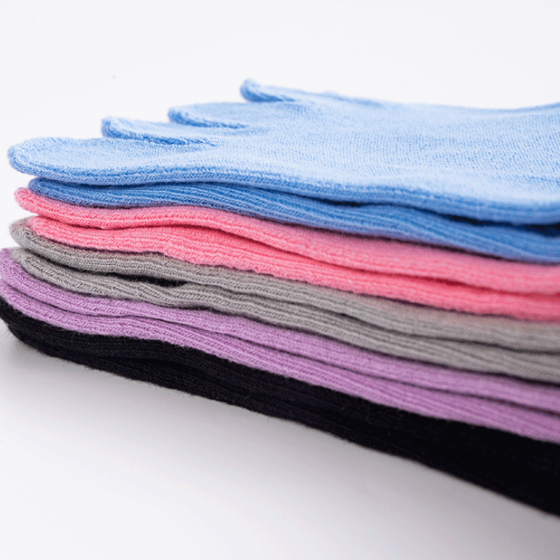 Five-toes Yoga Socks Mid-tube Non-slip Cotton Sweat-absorbent Breathable Pilates Fitness Sports Socks