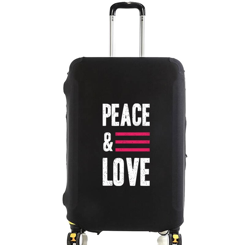 Funda protectora elástica para equipaje, cubierta antipolvo con patrón de Serie de frases, accesorios de viaje, para maleta de 18 a 28