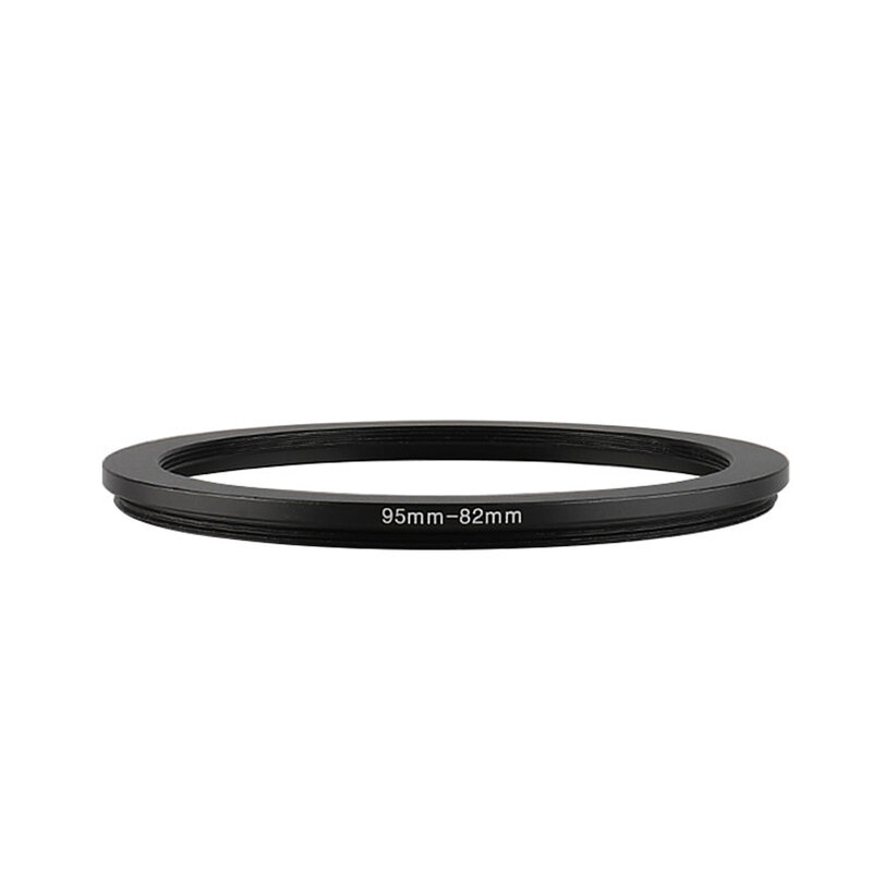 Aluminiowy czarny filtr stopniowy 95mm-82mm 95-82mm 95 do 82 Adapter obiektywu adaptera do obiektywu aparatu Canon Nikon Sony DSLR