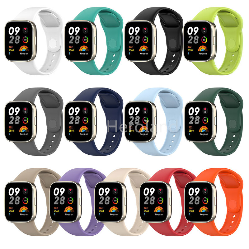 Silicone WatchBand For Redmi Watch 3 Strap Wristband Bracelet For Redmi Watch3 Strap WristBand belt +Protecto film Accessories