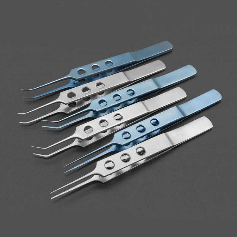 Microforceps Catgut-Herramientas de cirugía de párpados dobles, instrumentos oftálmicos, eliminación de puntadas de tres agujeros, plástico cosmético Tw