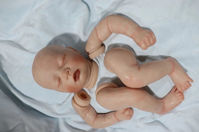 Kit de bebé Reborn Skya pintado de 19 pulgadas, Kit de desmontaje de alta calidad, foto Real, tacto suave, parte de bricolaje realista, regalo de Chrstmas