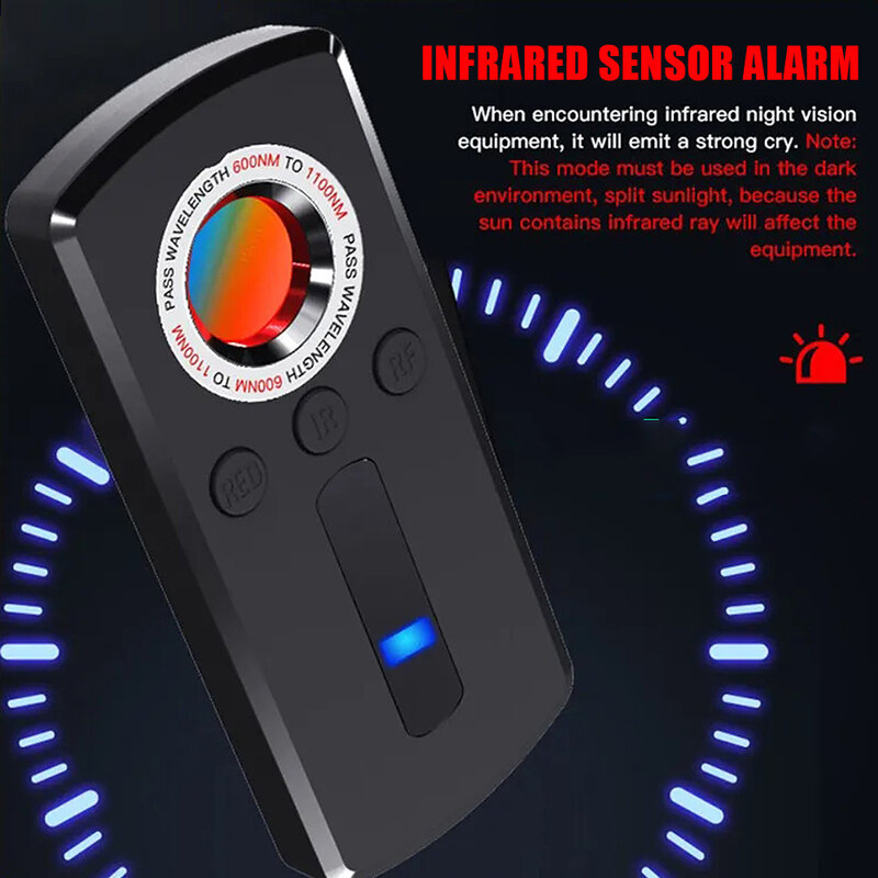 PK K68 K18 Wireless Anti Spy Tracker rilevatore di telecamere nascoste allarme di automazione rilevatore di Bug di segnale RF Gadget di ricerca GPS a infrarossi