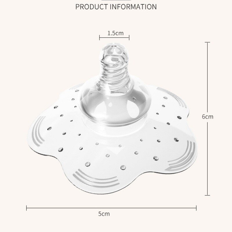 Cuscinetti per allattamento 1pc Pad di protezione per capezzoli di calibro Standard per copertura protettiva per capezzoli per l'allattamento al seno del bambino Nowborn