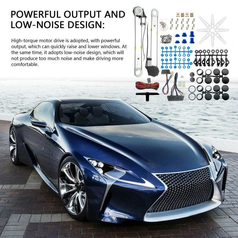 Power Window Kit Electric Window Lifter And Window Regulator Kit For Car Low-Noise 12V Electric Car Motor Conversion Kit