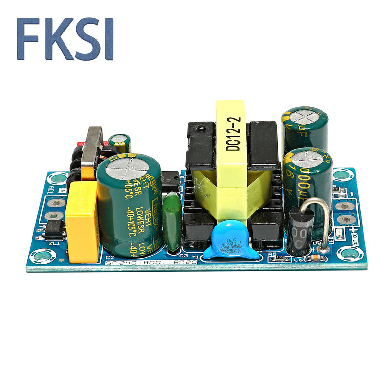 FKSI AC 85-265V ke DC 12V 24V 36V 48V step-down Transformer catu daya 1A 2A 4A 6A 8A 9A modul switching daya untuk perbaikan