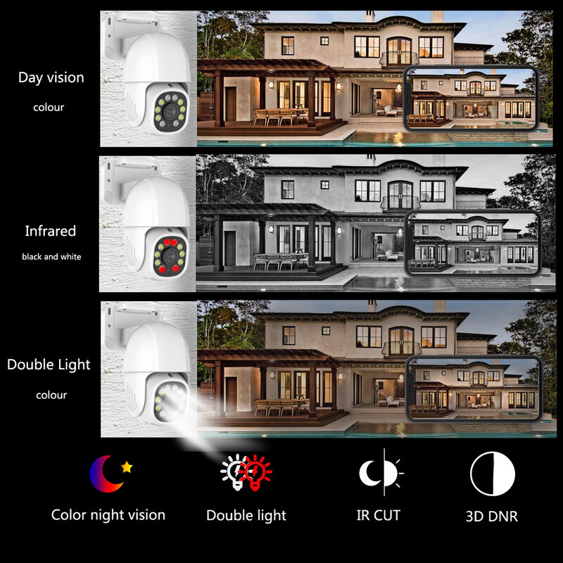 4K POE PTZ Kit Câmera IP 8MP Bala NVR Sistema de Segurança Color Night Vision 2 Way Áudio Out Porta À Prova de Água Vigilância Vídeo