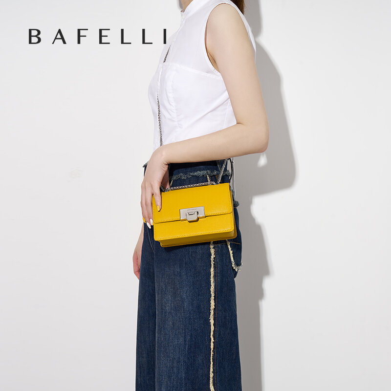 BAFELLI 2023 женская сумка новая коробка классическая сумка на цепочке через плечо Модная стильная миниатюрная сумка Повседневная трендовая