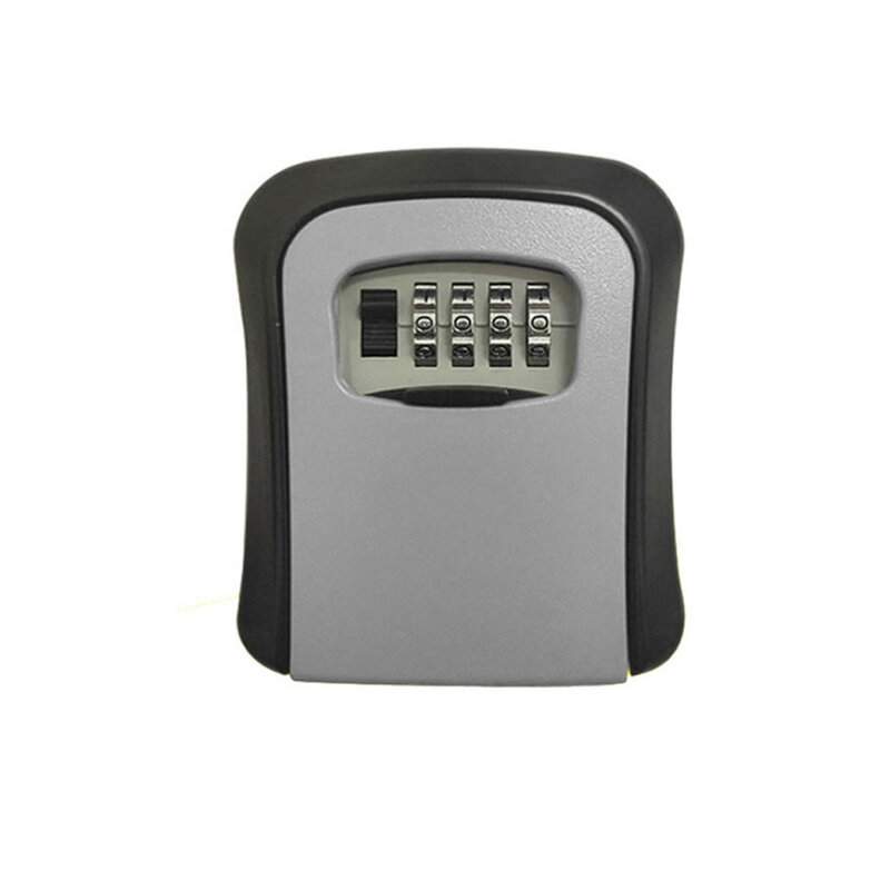 Cassetta di sicurezza con chiave nascosta in metallo serratura a combinazione con Password digitale a 4 con gancio Mini scatola segreta per la casa Villa Caravan