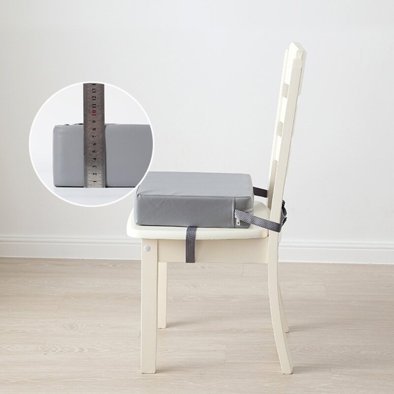 Waterproof PU Cushion Mat for Highchair Dining Table Increasing Cushion with Nonslip Bottom, Baby Highchair Pad