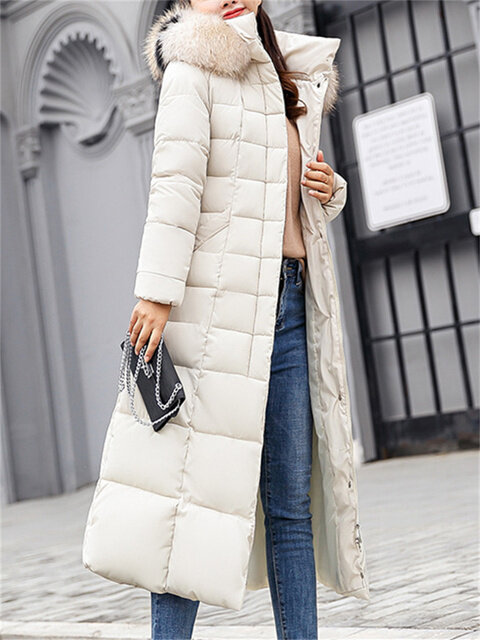 Elegant Long Parkas for Women Autumn Winter New Korean Fashion Hooded Coats Thicken Warm Jackets Ladies Long Y2k Coats