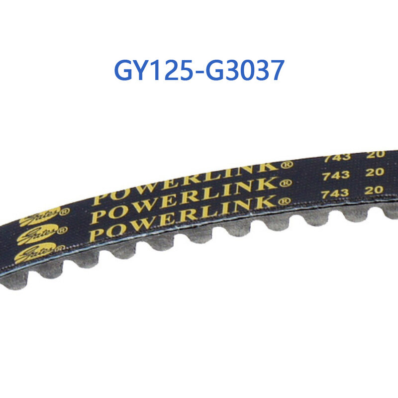 GY125-G3037 Gates PowerLink GY6 125cc CVT Belt 743 20 For GY6 125cc 150cc Chinese Scooter Moped 152QMI 157QMJ Engine