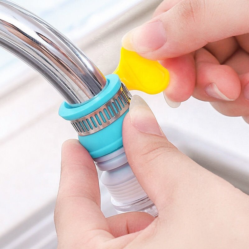 Kitchen Faucet Sprayer Attachment Universal Splash Filter Faucets Extender Rotatable Nozzle Tap Head Leak Proof Faucet Connector
