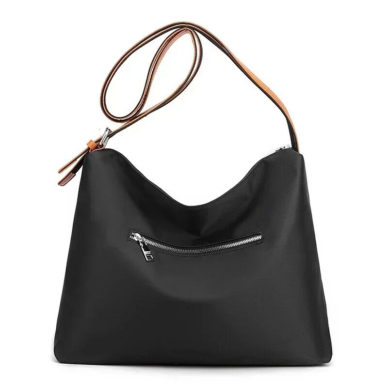 TOUB011-Nylon sacola impermeável para mulheres, bolsa de ombro, grande capacidade, compras, crossbody, senhoras