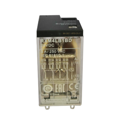 RXM4LB1BD Miniatur Plug-In Relay-Harmony RXM2L - 4 C/O - 24 V DC-3-Tanpa LED