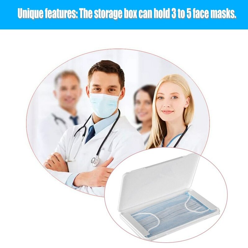 Portable Face Masks Organizer Dustproof Moisture-Proof Cover Holder Mask Storage Seal Box Household Accessories