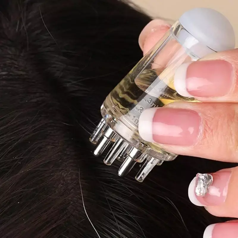 1pcs Multi-ball Massage Liquid Guide Comb Scalp Applicator Hair Growth Essential Oil Liquid Guide Head Smear Artifact Tool
