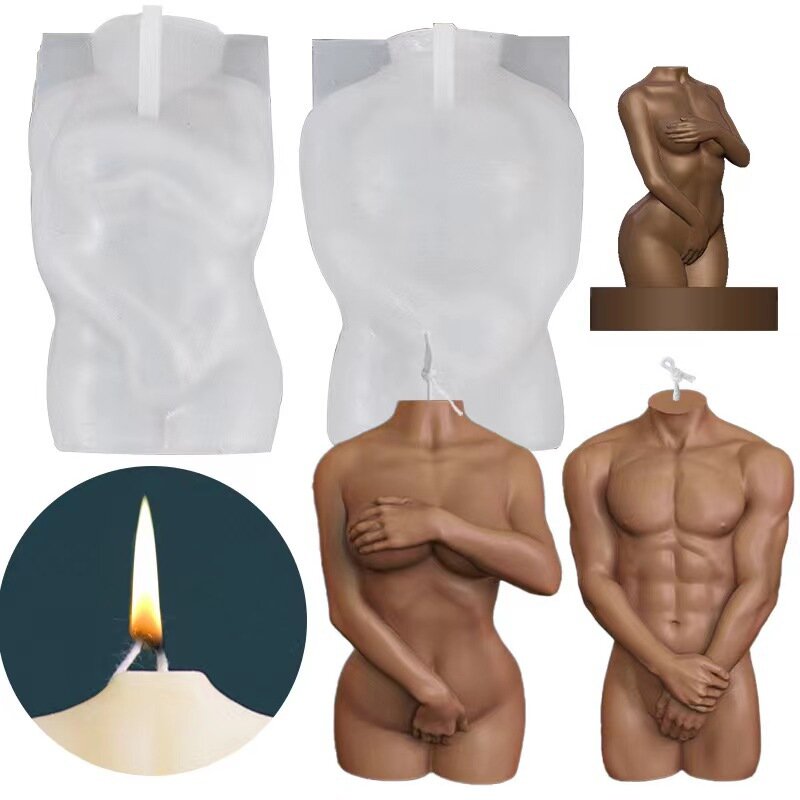 DIY Simulation Körper Kerze Silikon form schüchterne Frau Körper Silikon form Aroma therapie Kerze Silikon form Kerze Herstellung Lieferungen