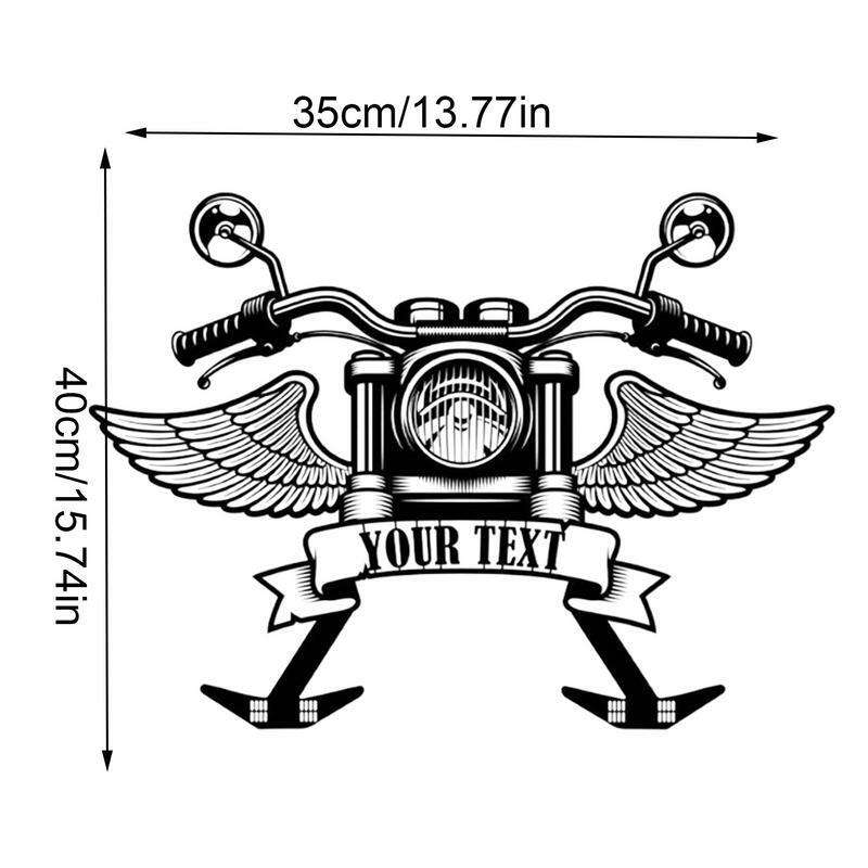 Metall Motorrad Logo Wand montage Metall Motorrad Zeichen Kopf bedeckung Halterungen Jacke Haken hoch tragende Tür Kleiderbügel mit