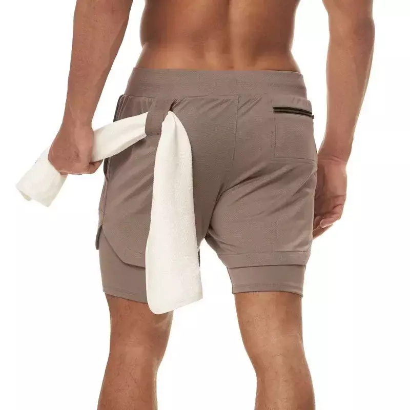 Men's Summer Sports Shorts Breeches Homme Gym Casual Fitness Shorts Men-in-shorts Training Wicking Running Shorts Male