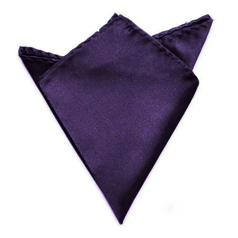 Атласный простой квадратный деловой карман для свадебного платья, 15 цветов, стандартный однотонный Карманный квадратный шелковый носовой платок