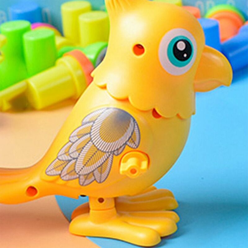 Baby Cute Parrot Toy Classic Wind Up Toy bambini Cartoon Animal Chain Clockwork Toy regali per bambini