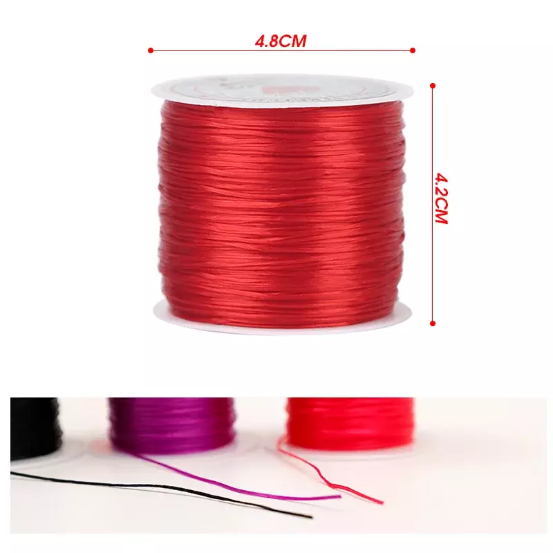 10M/Roll Strong Elastic Crystal Beading Cord 1mm for Bracelets Stretch Thread String Necklace DIY Jewelry Making Cords Line