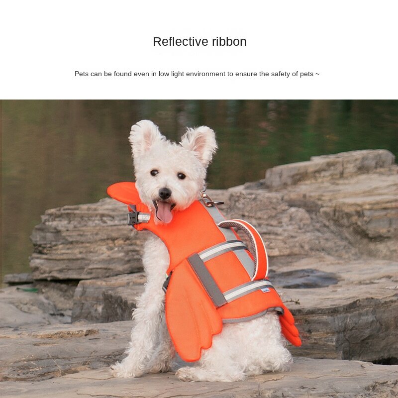 Pet Life Jacket Little Wing Style Dog Swimming in Summer Playing with Water Safety Clothes To Protect Pet Safety Dog Accessories
