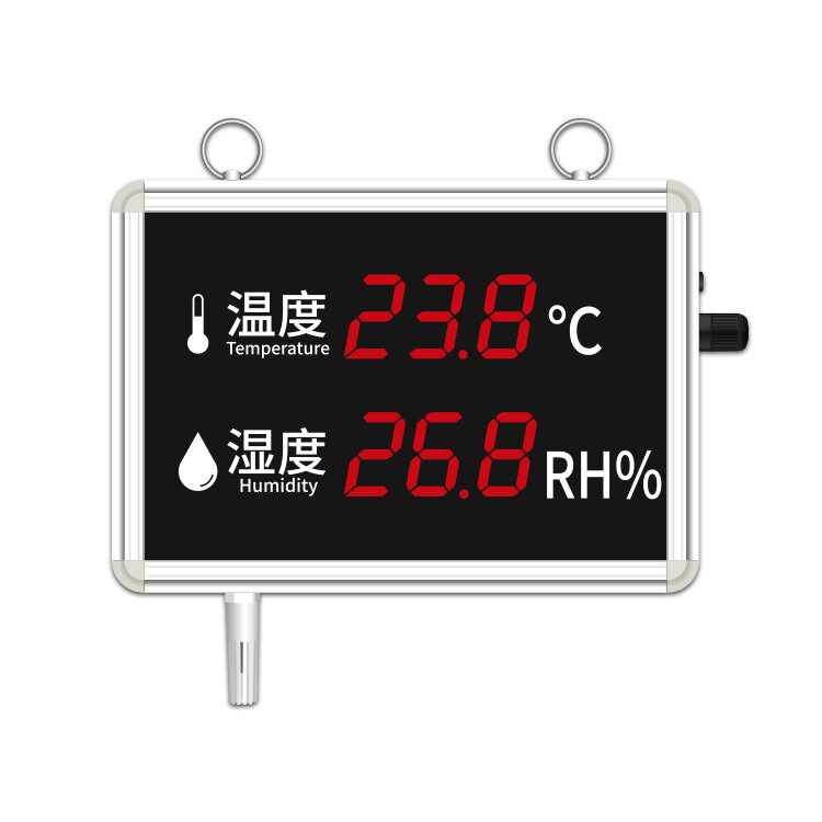 Large electronic digital display thermometer for market and office use