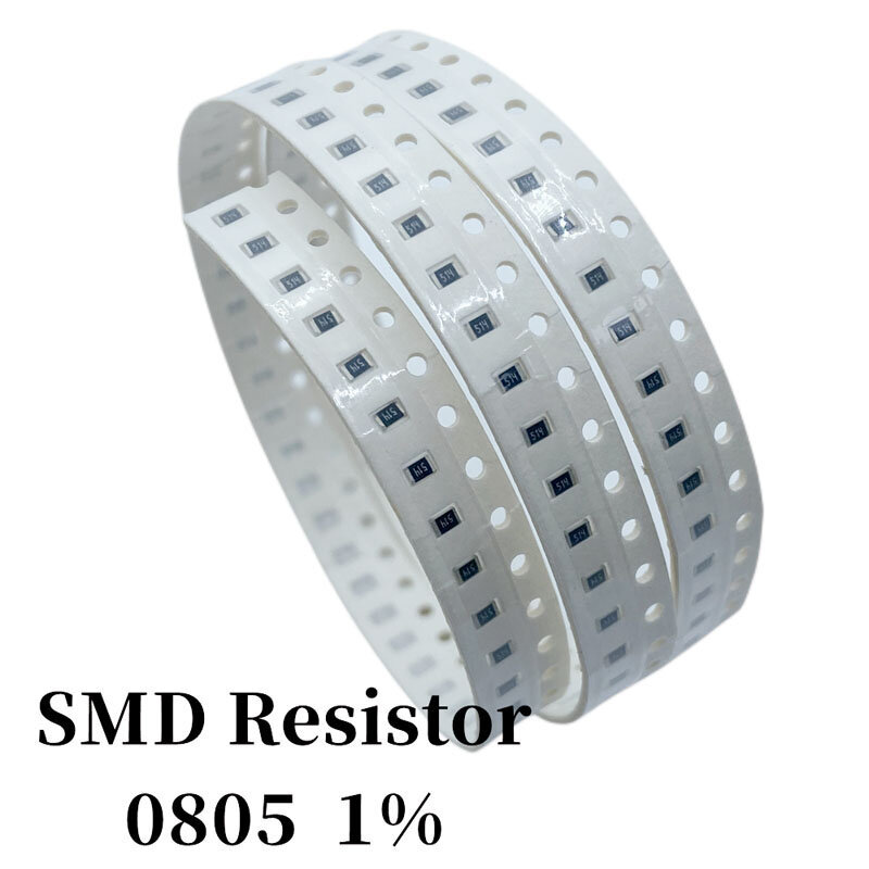 1000Pcs 0805 SMD Resistor 1% 1R 1.5 3.3 5.1 33 47 100 240 560 680 Ohm 1K 4.7K 10K  20K 22K 24K 33K 56K 120K 300K 510K 820K 4.7M