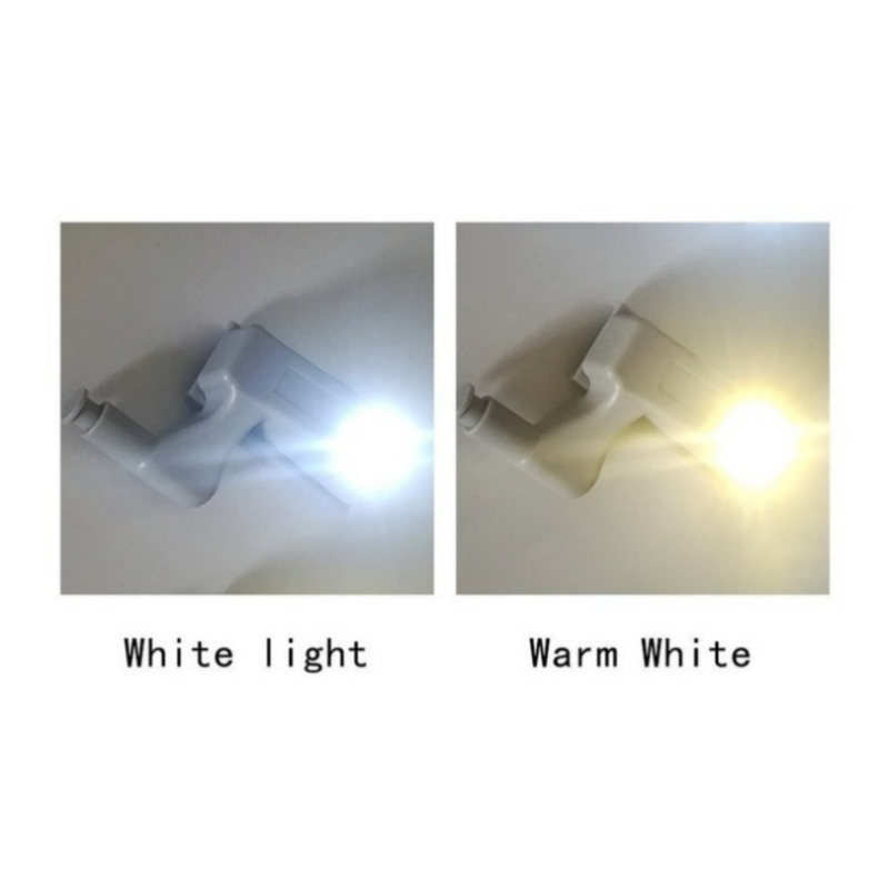 YzKoo 범용 LED 내부 힌지 램프, 캐비닛 유도 조명, 옷장 찬장 센서 조명, 주방 옷장 야간 램프