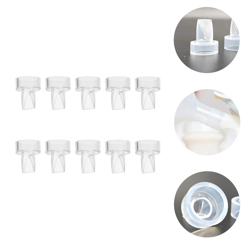 10 Pcs Breast Pump Accessories Spare Milk Extractor Parts for The Varnish Valve Breast Noreno Pumps Manual Wearable