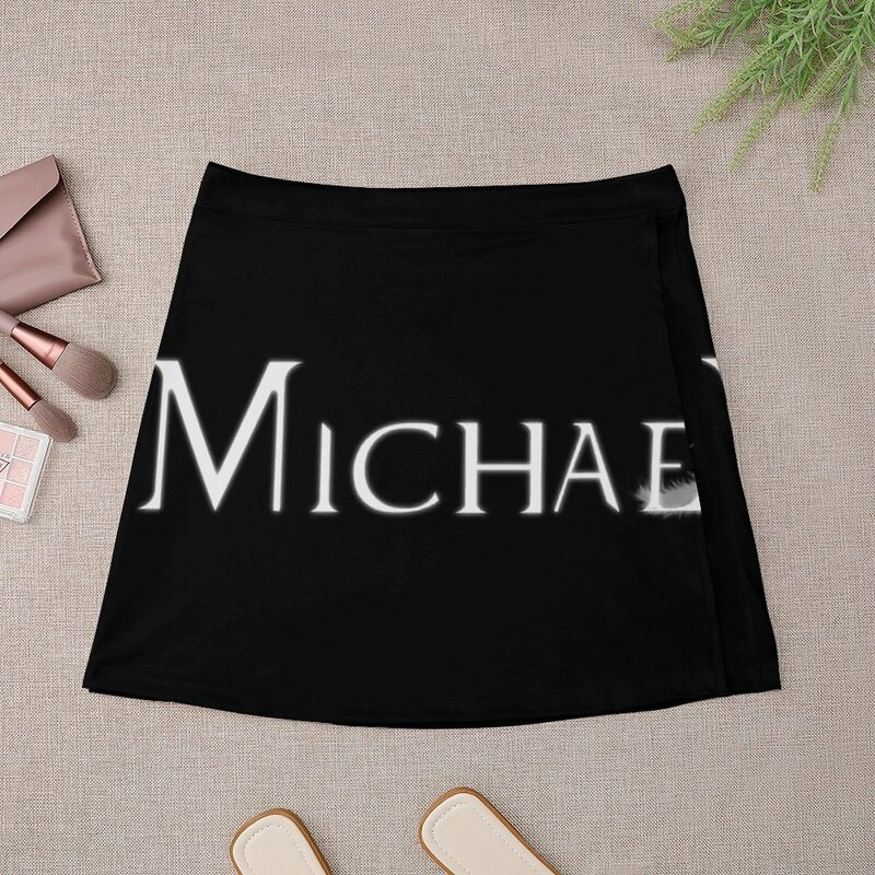 Archangel Michael with Feather Mini Skirt luxury women's skirt Woman short skirt fairy core School uniform