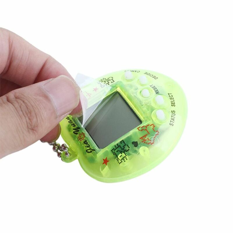 Mainan hewan peliharaan elektronik Digital Tamagotchi hewan peliharaan Virtual transparan siber