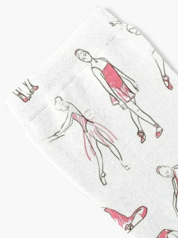 Ballerina stehend in einer Pose nahtlose Muster Socken Radfahren Neuheiten Geschenke Strümpfe Socken für Mann Frauen