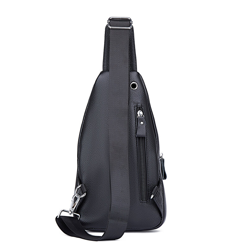 Новая мужская нагрудная сумка через плечо роскошный дизайн прочная сумка из натуральной кожи нагрудная сумка винтажная мужская сумка на плечо для отдыха