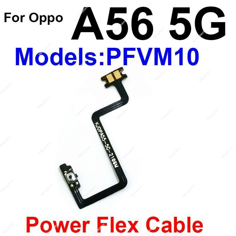Elastyczny kabel mocy głośności do Oppo A56 A57 A59 A77 A79 A83 4G 5G włączanie wyłączania przycisków bocznych Voulme kabel przełącznika kabel