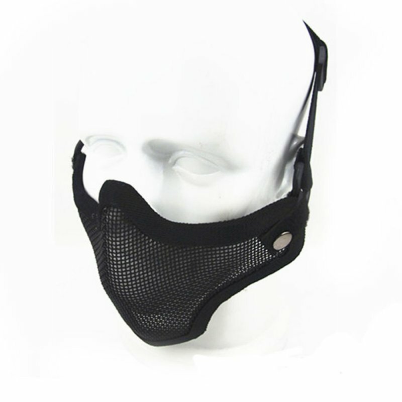 Strike Metal Mesh Skull Half Face Tactical Mask Army accessori per la caccia militare maschere softair per il viso inferiore