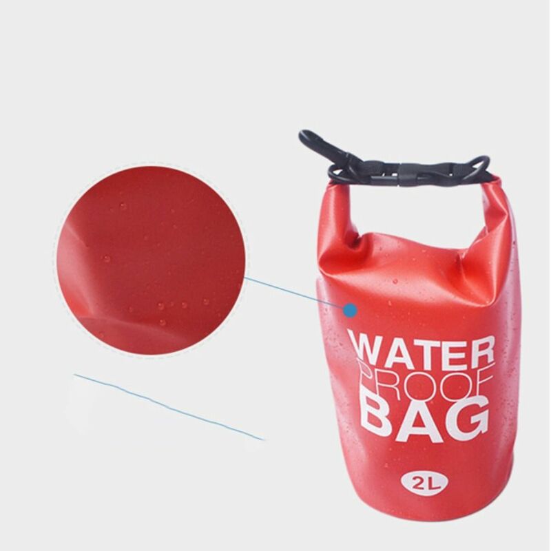 PVC 2 Liter Canoe Diving Kayak River Compression Backpack Waterproof Dry Bag Swimming Dry Bag Water Floating Bag