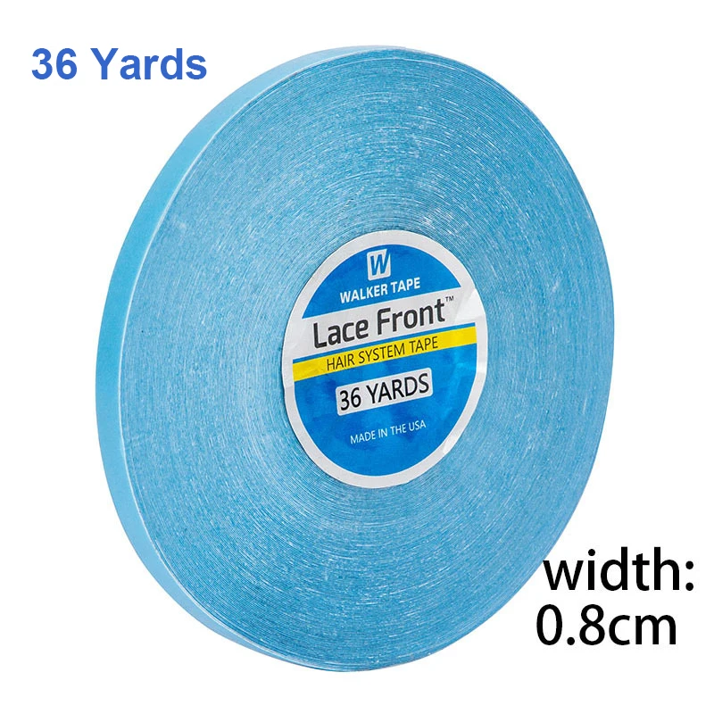 Walker Tape Hair Glue, fita peruca impermeável, Lace Wig Extensão, Ultra hold, 36 Yard, 0,8 centímetros
