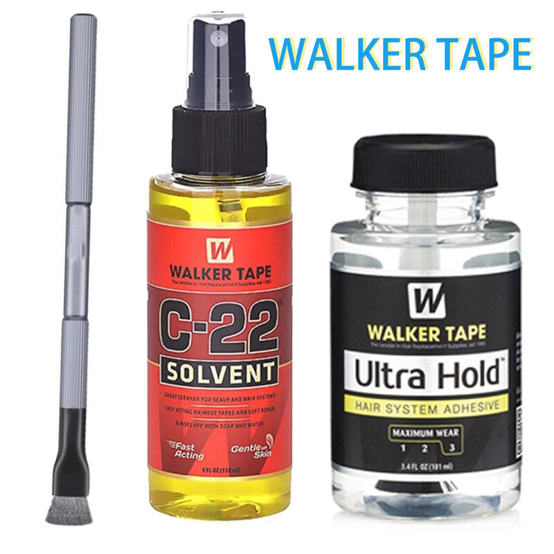 Ultra Hold Hair System Adhesive & 4oz C22 Solvent Wig Glue Remover for lace wigs toupee closure