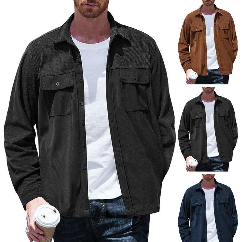 Płaszcz męski Męska kurtka średniej długości w stylu biznesowym z kołnierzem jednorzędowym na jesień-wiosnę dla mężczyzn