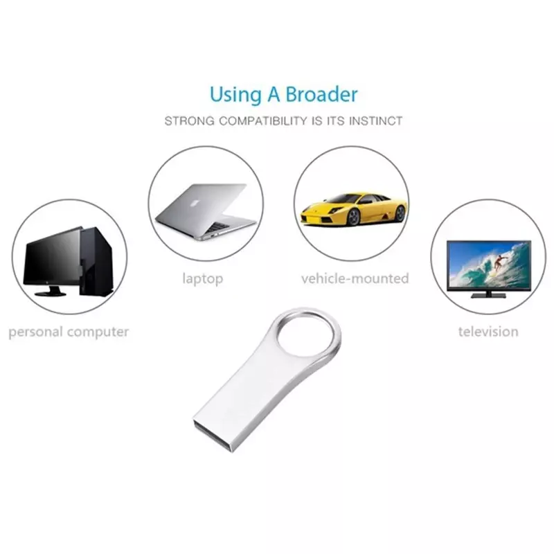 USB 플래시 드라이브 펜 드라이브, 2TB 메탈 U 디스크 메모리 셀 USB 스틱 선물, 전화, PC, 자동차, TV 무료 로고