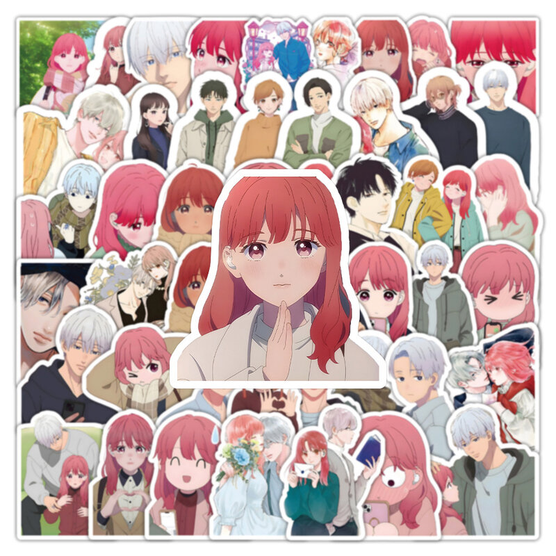 Anime Sign of Affection Adesivos Dos Desenhos Animados, Decalques Kawaii Yuki Meninas, Caderno, Laptop, Telefone, Decoração Bonito Adesivo, 10 Pcs, 30 Pcs, 50Pcs